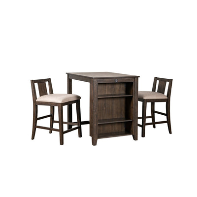 Giorno Brown Collection Counter-Height Dinette Set - MA-6773DC-32