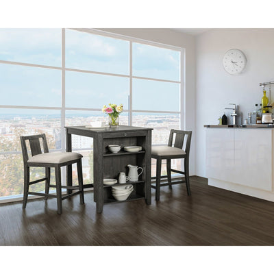 Giorno Grey Collection Counter-Height Dinette Set - MA-6773GY-32