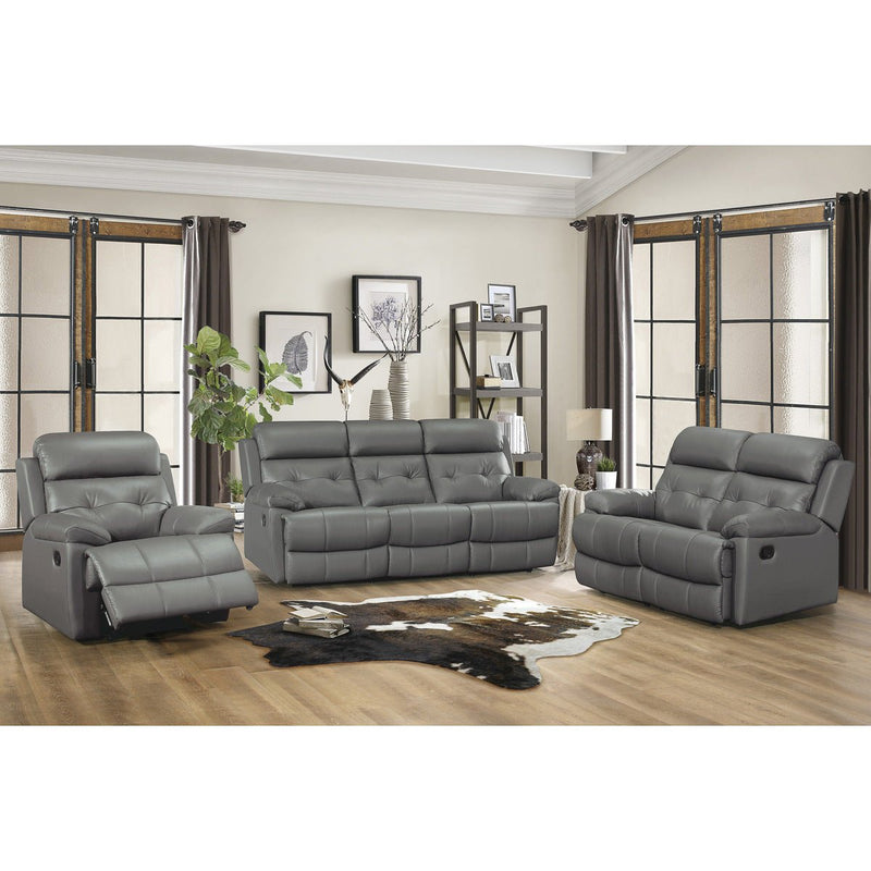 Lambent Genuine Leather Reclining Chair - MA-9529DGY-1