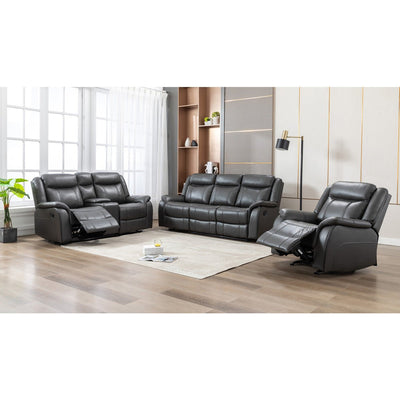 Paxton Grey Reclining Sofa, Loveseat and Chair
