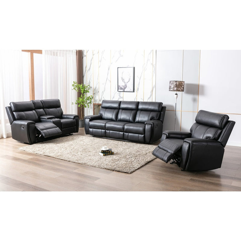 Carnegie Black Reclining Sofa - MA-99937BLK-3