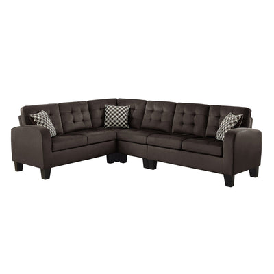 Sinclair Chocolate Reversible Sectional - MA-8202CH*SC