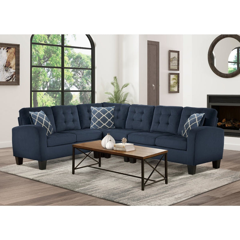 Sinclair Navy Reversible Sectional - MA-8202NVSS