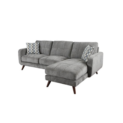 Morrison Collection Sectional with Righthand Chaise & Two Pillows - MA-9036GRYSSR