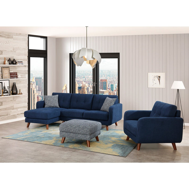 Sectional sofa with left chaise