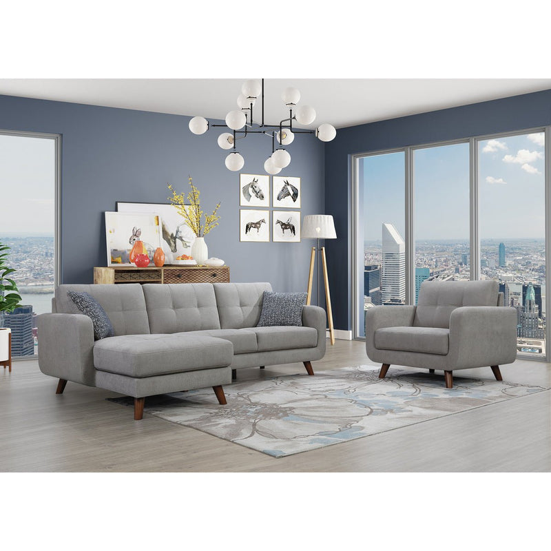 grey sectional with left chaise