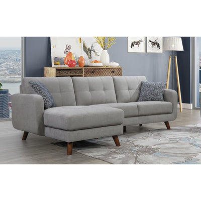 Noma Grey Sectional with Left Side Chaise