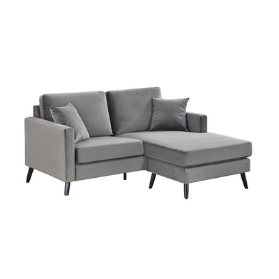 Madison Grey Reversible Sofa Chaise with 2 Pillows - MA-99006CHR-3SC