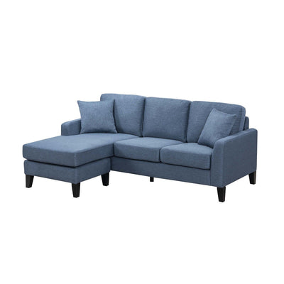 Douglas Blue Reversible Sofa Chaise with 2 Pillows - MA-99912BLU-3SC