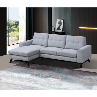 Evelyn Light Gray Sectional with Left Side Chaise - MA-99947LGYSSL