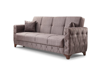 SULTAN Klick Klack Brown Fabric Sofa Bed - ARD-SULTAN-BR