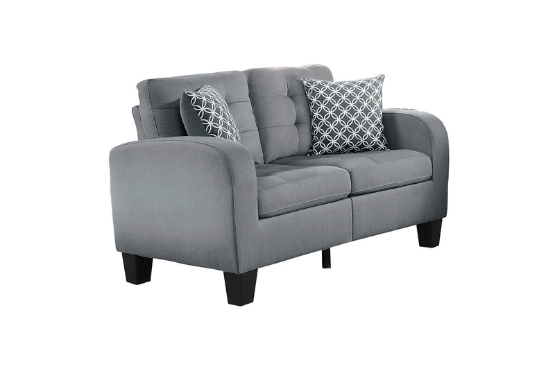 Sinclair Grey 2 Piece Sofa Set - MA-8202GRY-SL