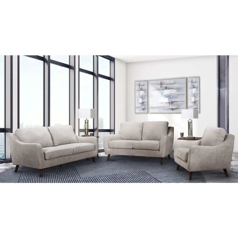 Mila beige sofa, loveseat and chair