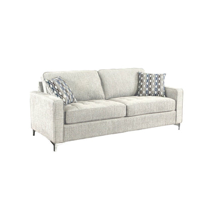 Hudson Platinum Sofa with 2 Pillows - MA-9049PLT-3