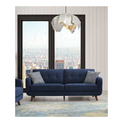 Blue sofa set living room