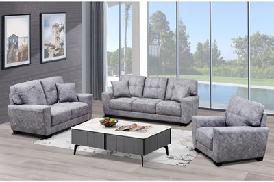 Misha Grey Collection Sofa Set