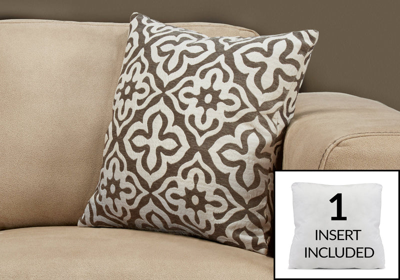 Payless for contemporary dark taupe pillow i9216 by monarch