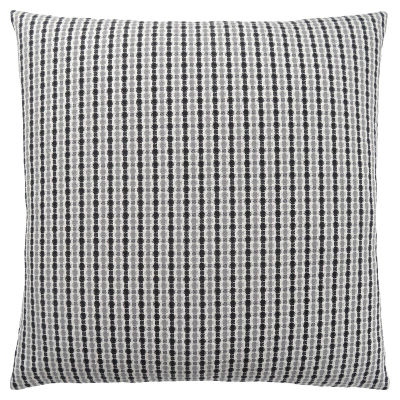 Pillow - 18"X 18" / Light Grey / Black Abstract Dot / 1Pc - I 9236
