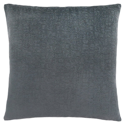 Pillow - 18"X 18" / Dark Grey Mosaic Velvet / 1Pc