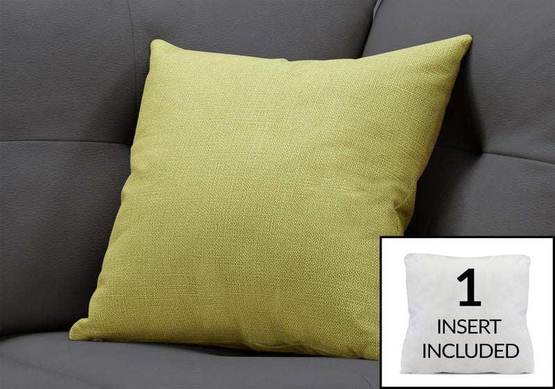 Pillow - 18"X 18" / Patterned Lime Green / 1Pc - I 9292