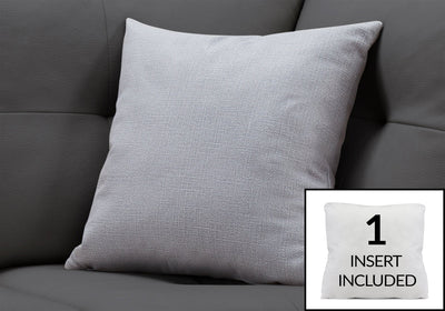 Pillow - 18"X 18" / Patterned Light Grey / 1Pc - I 9294
