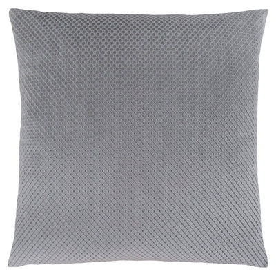 Pillow - 18"X 18" / Silver Diamond Velvet / 1Pc - I 9306