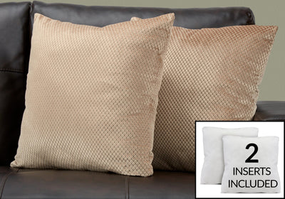 Affordable transitional beige pillow i9311 by monarch