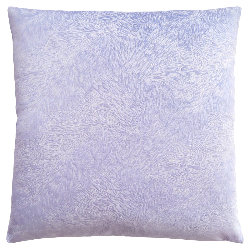 Pillow - 18"X 18" / Light Purple Feathered Velvet / 1Pc - I 9324