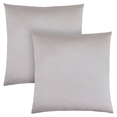 Pillow - 18"X 18" / Silver Satin / 2Pcs - I 9337