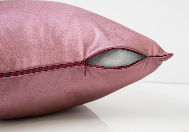 Pillow - 18"X 18" / Pink Satin / 2Pcs - I 9339