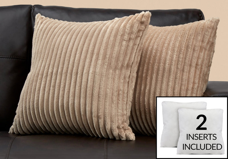 Affordable transitional beige pillow i9355 by monarch