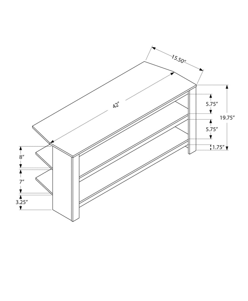 Tv Stand - 42"L / Brown Oak Corner - I 2514