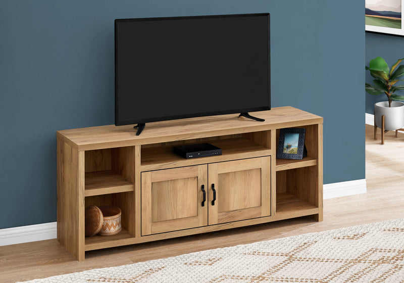 Tv Stand - 60"L / Golden Pine Reclaimed Wood-Look - I 2744