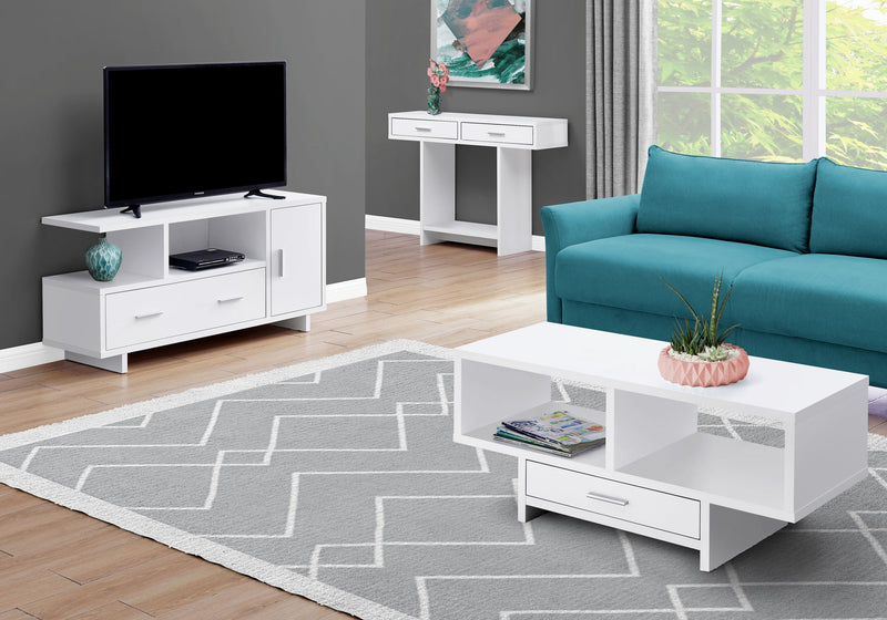 Tv Stand - 48"L / White With Storage - I 2800