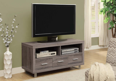 48" L Dark Taupe With 3 Drawers Tv Stand - I 3250