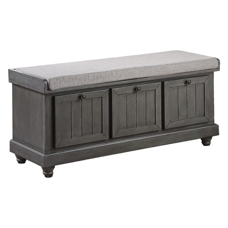 Woodwell Grey Solid Wood Rustic Bench - MA-4586DG