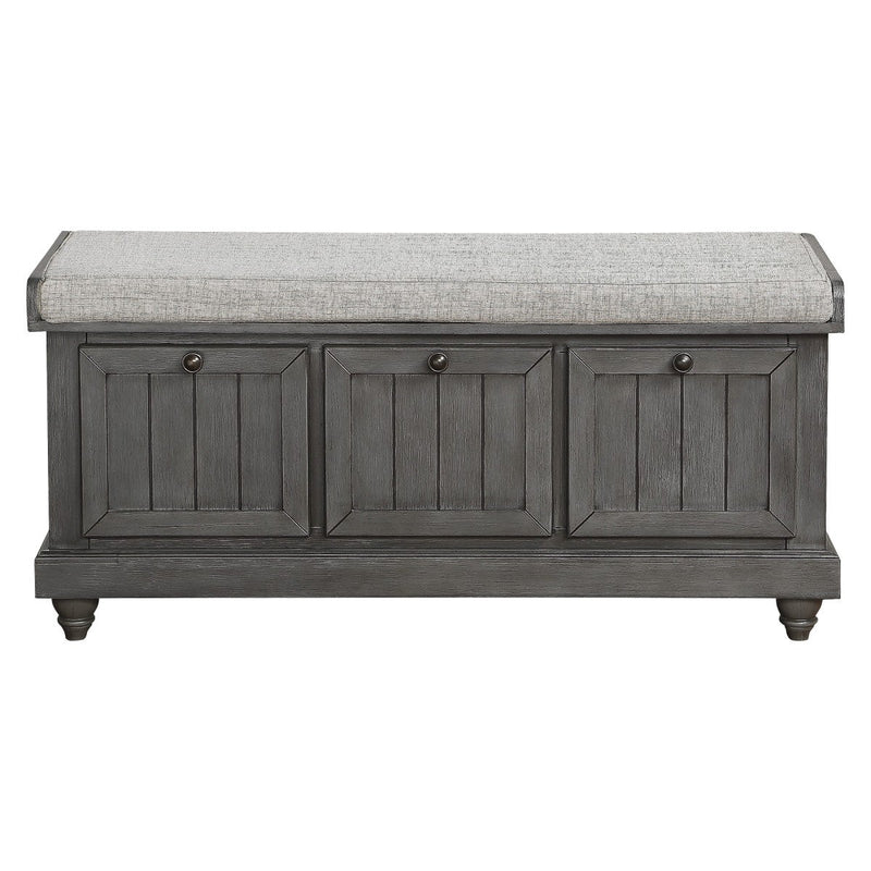 Woodwell Grey Solid Wood Rustic Bench - MA-4586DG